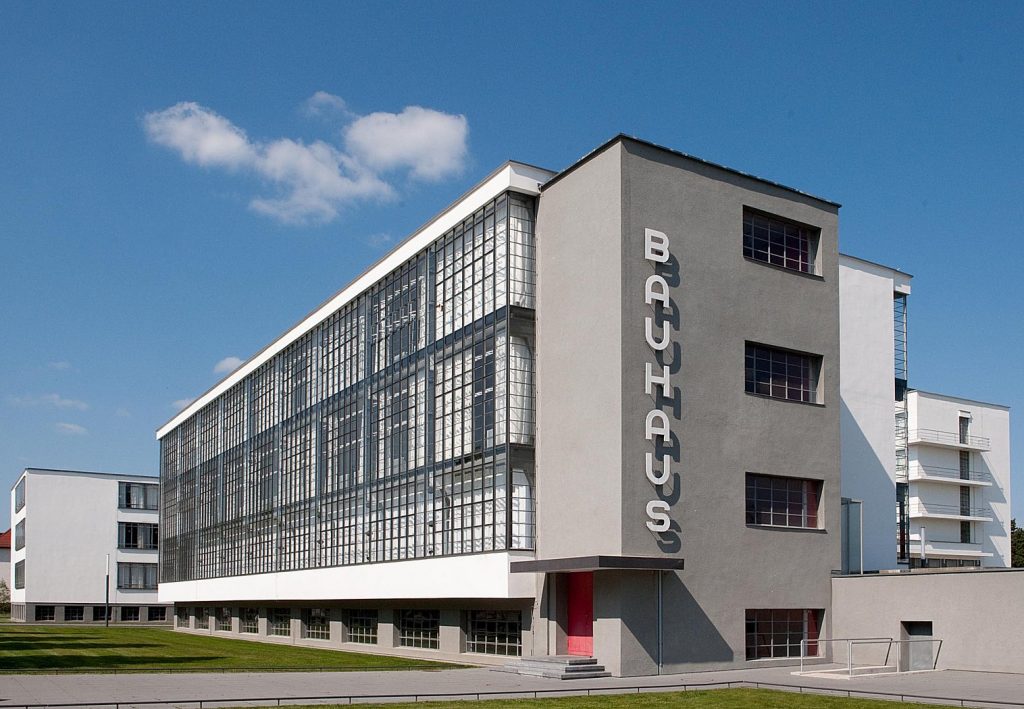 The original Bauhaus School in Dessau by Walter Gropius
