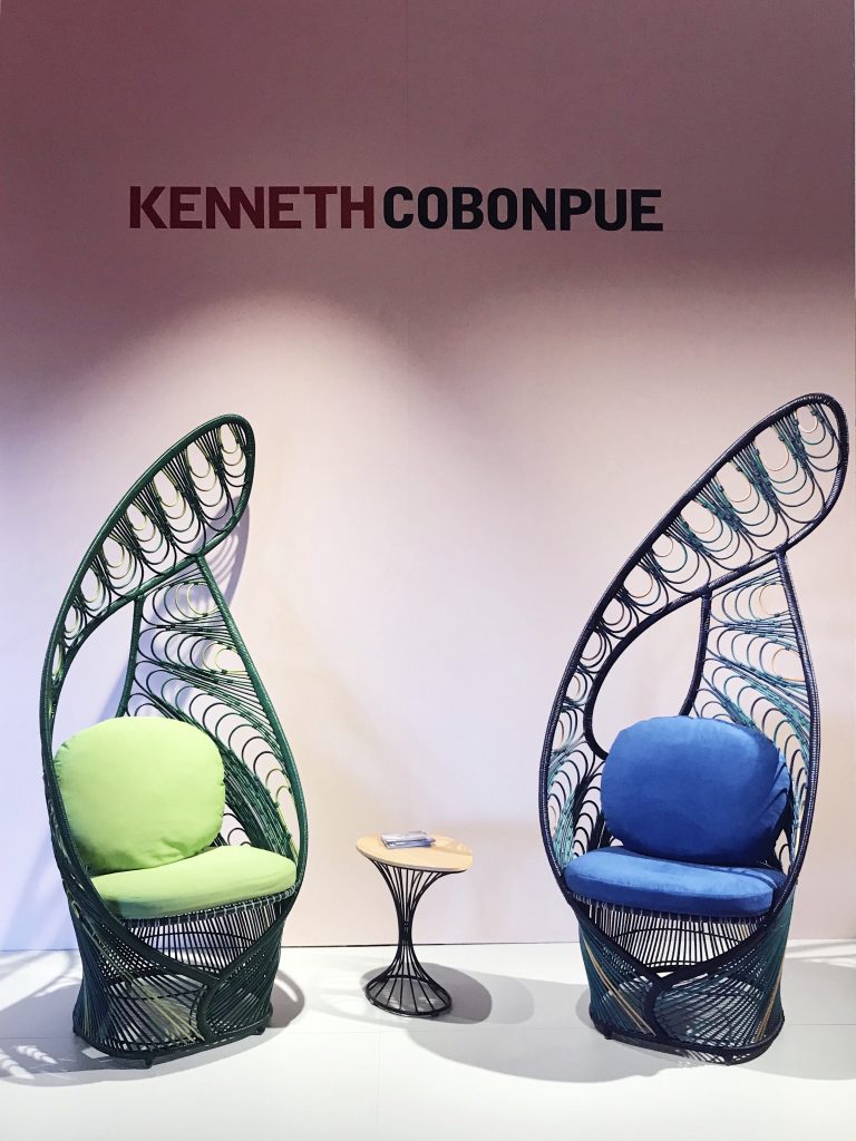 Peacock chairs by Kenneth Coponbue