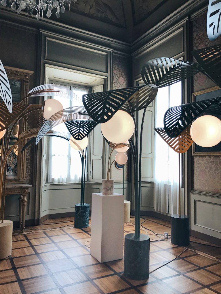 Le Refuge lamps Marc Ange Palazzo Cusani