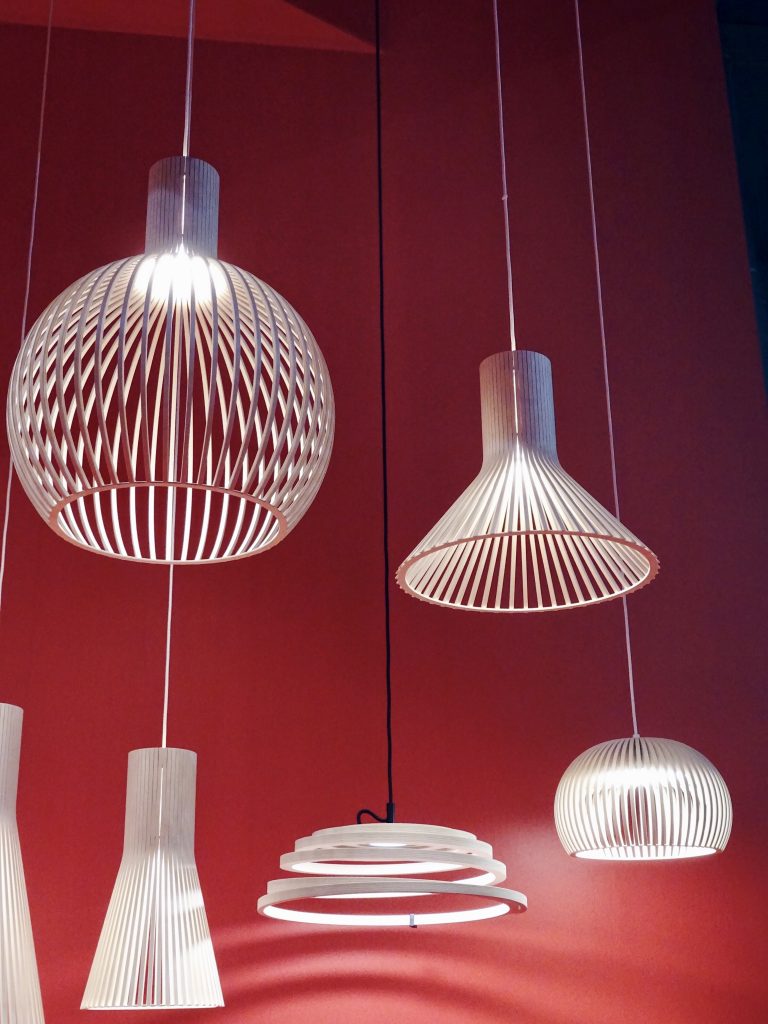 Plywood pendants by Secto Design