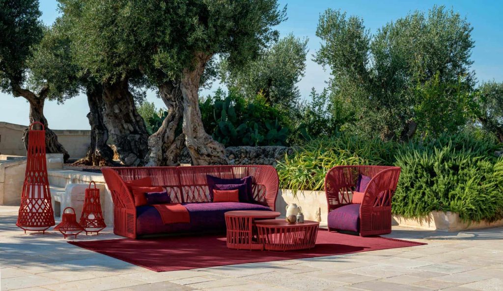 Cliff Deco outdoor furniture by Ludovica and Roberto Palomba