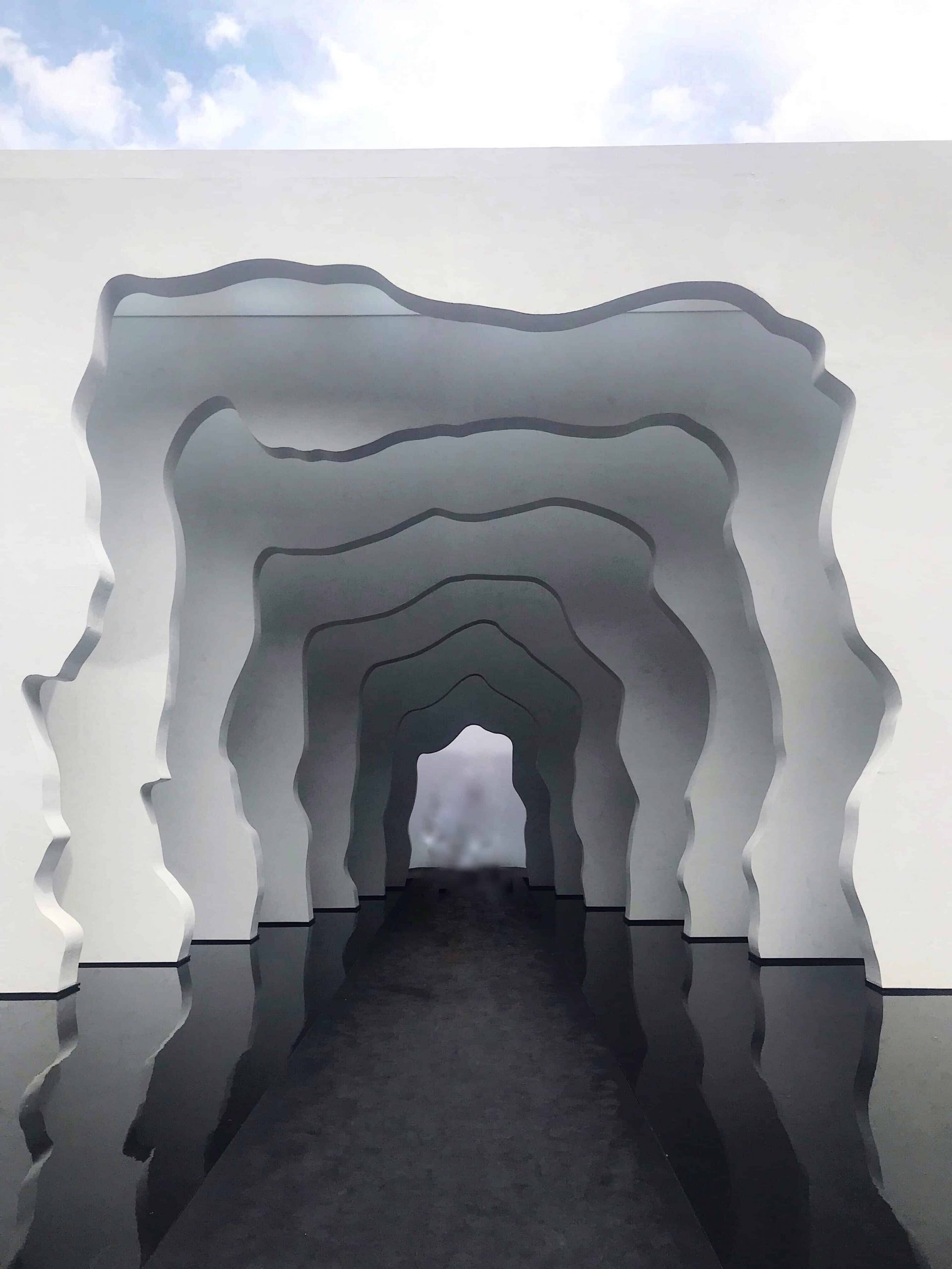 Divided Layers installation by Daniel Arsham for Kohler