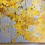 Interior view of Nada Villa Warsaw exhibition featuring contemporary artworks in a historic villa setting